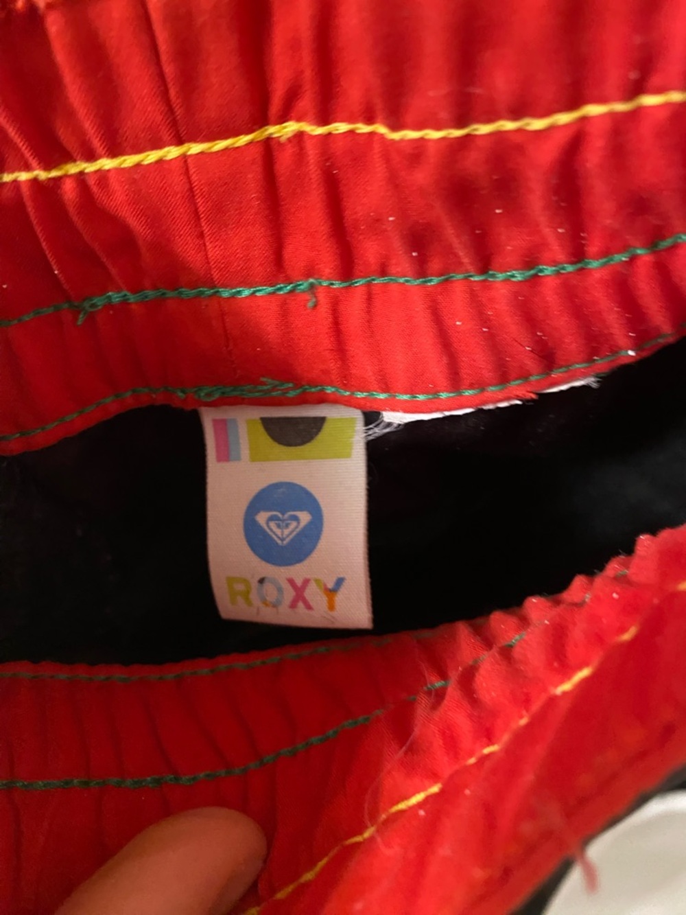 Vintage Roxy Rasta Swim Shorts - Picture 5 of 6